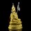 Face Painted Gold Gilded andand Silver Attributes 17.5" Guru Rinpoche Statue