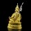 Face Painted Gold Gilded andand Silver Attributes 17.5" Guru Rinpoche Statue