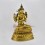 Fine Quality Hand Carved 15.5" Chenrezig Copper Gold Gilded with Antique Finish Statue Patan