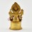 Tibetan Buddhist Machine Made 5.75" Chandra Surya Simha Jogini Statue