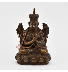 Hand Carved 5" The 5th Karmapa - Deshin Shekpa Statue