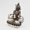 Hand Made Oxidized Copper Alloy with Silver Plating 9" Aparmita Statue