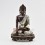 Hand Made Oxidized Copper Alloy with Silver Plating Shakyamuni Buddha Statue