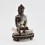 Hand Made Oxidized Copper Alloy with Silver Plating Shakyamuni Buddha Statue