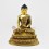 Tibetan Buddhist Lost Wax Method Copper Alloy 10.5" Shakyamuni Buddha Statue