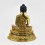 Tibetan Buddhist Lost Wax Method Copper Alloy 10.5" Shakyamuni Buddha Statue