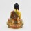 Tibetan Buddhist Hand Painted Copper Alloy 11.5" Shakyamuni Buddha Statue