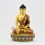 Hand Painted Copper Alloy with Multicolored Finish11.5" Shakyamuni Buddha Statue