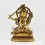 Hand Made Copper Alloy with Gold Gilded 12" Manjushri / Jambiyang Statue