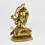 Hand Made Copper Alloy with Gold Gilded 12" Manjushri / Jambiyang Statue