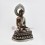 Oxidized Finished Copper Alloy with Silver Plating14" Shakyamuni Buddha Statue