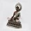 Oxidized Finished Copper Alloy with Silver Plating14" Shakyamuni Buddha Statue