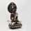 Hand Made Oxidized Copper Alloy with Silver Plating 17" Amitabha Buddha Statue