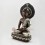 Hand Made Oxidized Copper Alloy with Silver Plating 17" Amitabha Buddha Statue