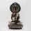 Hand Made Oxidized Copper Alloy with Silver Plating 17" Amitabha Buddha Statue