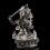 19" Manjushri / Jampelyang Lost Wax Method, Silver Plated Oxidized Copper Alloy