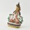 Hand Painted Copper Alloy with 24 Karat Gold Gilded 9" Vajrasattva Dorjesempa Statue