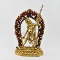 Hand Made Copper Alloy with 24 Karat Gold Gilded 13.5" Vajrayogini Statue