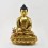 Hand Carved 13.5" Medicine Buddha Gold Gilded with Face Painted Copper Statue