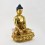 Hand Carved 13.5" Medicine Buddha Gold Gilded with Face Painted Copper Statue