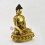 Hand Carved Gold Plated 13.5" Shakyamuni Buddha / Sangye Tomba Statue