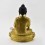 Hand Carved Gold Plated 13.5" Shakyamuni Buddha / Sangye Tomba Statue