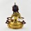 Hand Carved Fine Quality 24 Karat Gold Gilded Face Painted Vajrasattva Statue