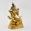 Hand Made Gold Gilded and Hand Face Painted Tibetan Buddhist Green Tara Statue