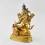 Hand Made Gold Gilded and Hand Face Painted Tibetan Buddhist Green Tara Statue