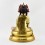 Hand Carved Gold Plated 15" Crowned Shakyamuni Buddha / Sangye Tomba Statue