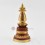 Hand Made Copper Alloy with 24 Karat Gold Gilded 7.75" Kadam Style Stupa