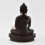 Tibetan Buddhist Oxidized Copper Alloy 9" Shakyamuni Buddha / Tomba Statue