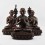 Hand Carved Copper in Oxidation Finish Guru Tsongkhapa Statue