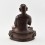 Hand Carved Copper in Oxidation Finish Guru Tsongkhapa Statue