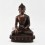 Hand Made Tibetan Buddhist Oxidized Copper Alloy 9.5" Shakyamuni Buddha Statue