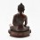 Hand Made Tibetan Buddhist Oxidized Copper Alloy 9.5" Shakyamuni Buddha Statue