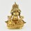 Hand Made Copper Alloy with 24 Karat Gold Gilded Yellow Dzambhala Statue 9" Yellow Dzambhala Statue