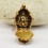 Hand Made Tibetan Ritual Buddhist Sacred Gold Plated Silver Manjushri & White Tara Ghau / Pendant / Prayer Box