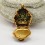  Tibetan Ritual Buddhist Sacred Gold Plated Silver White Tara & Chenrezig Ghau / Pendant / Prayer Box