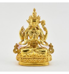 Machine Made Fine Quality 4.25" Chenrezig / Four Armed Avalokiteshvara Statue