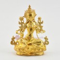 Machine Made Fine Quality 4.25" Green Tara / Dholma Statue