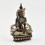 Fine Quality Oxidation Finish with Silver Plated Buddhist Tibetan 5.5" Aparmita Statue