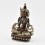 Fine Quality Oxidation Finish with Silver Plated Buddhist Tibetan 5.5" Aparmita Statue