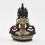 Fine Quality Oxidation Finish with Silver Plated Buddhist Tibetan 5.5" Aparmita Statue