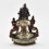 Fine Quality Oxidation Finish with Silver Plated Buddhist Tibetan 5.5" White Tara / Dholkar Statue