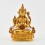 Gold Plated in Antique Finish 4.5" Chenrezig / Four Armed Avalokiteshvara Statue