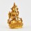 Gold Plated in Antique Finish 4.5" Chenrezig / Four Armed Avalokiteshvara Statue