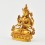 Gold Plated in Antique Finish 4.5" Chenrezig / Four Armed Avalokiteshvara Statue