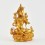 Gold Plated in Antique Finish 4" Green Tara / Dholma Statue