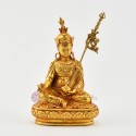 Gold Plated in Antique Finish 4.25" Guru Rinpoche / Padmasambhava Statue